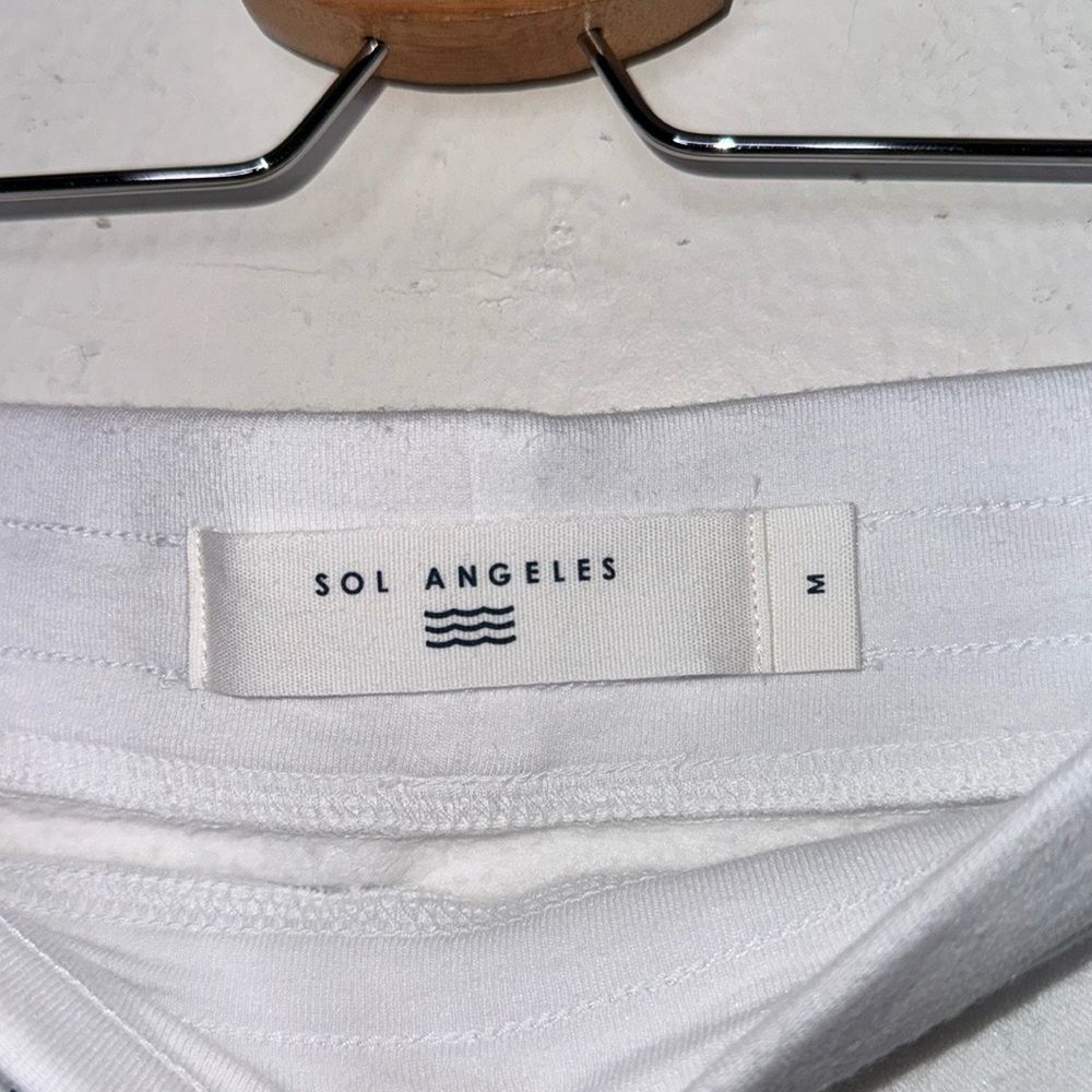 Sol Angeles White Americana Harem Sweat Pants Size Medium - Picture 7 of 8